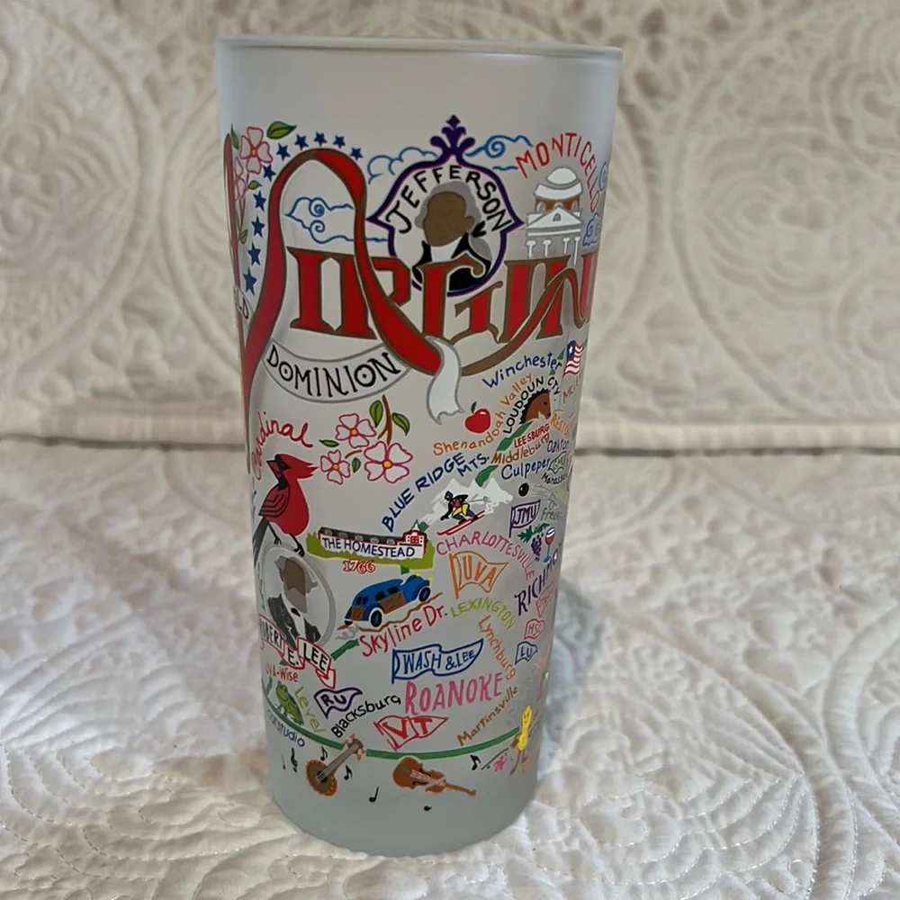 Virginia Drinking Glass, set of‎ two